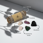 Kit de 5 Piedras Energéticas y Salvia Blanca - Image 2