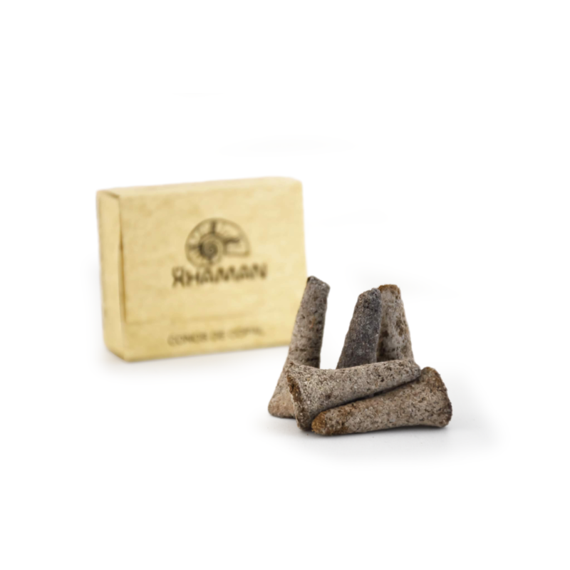 5 conos de copal natural con caja