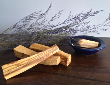 Palo santo y base para incienso
